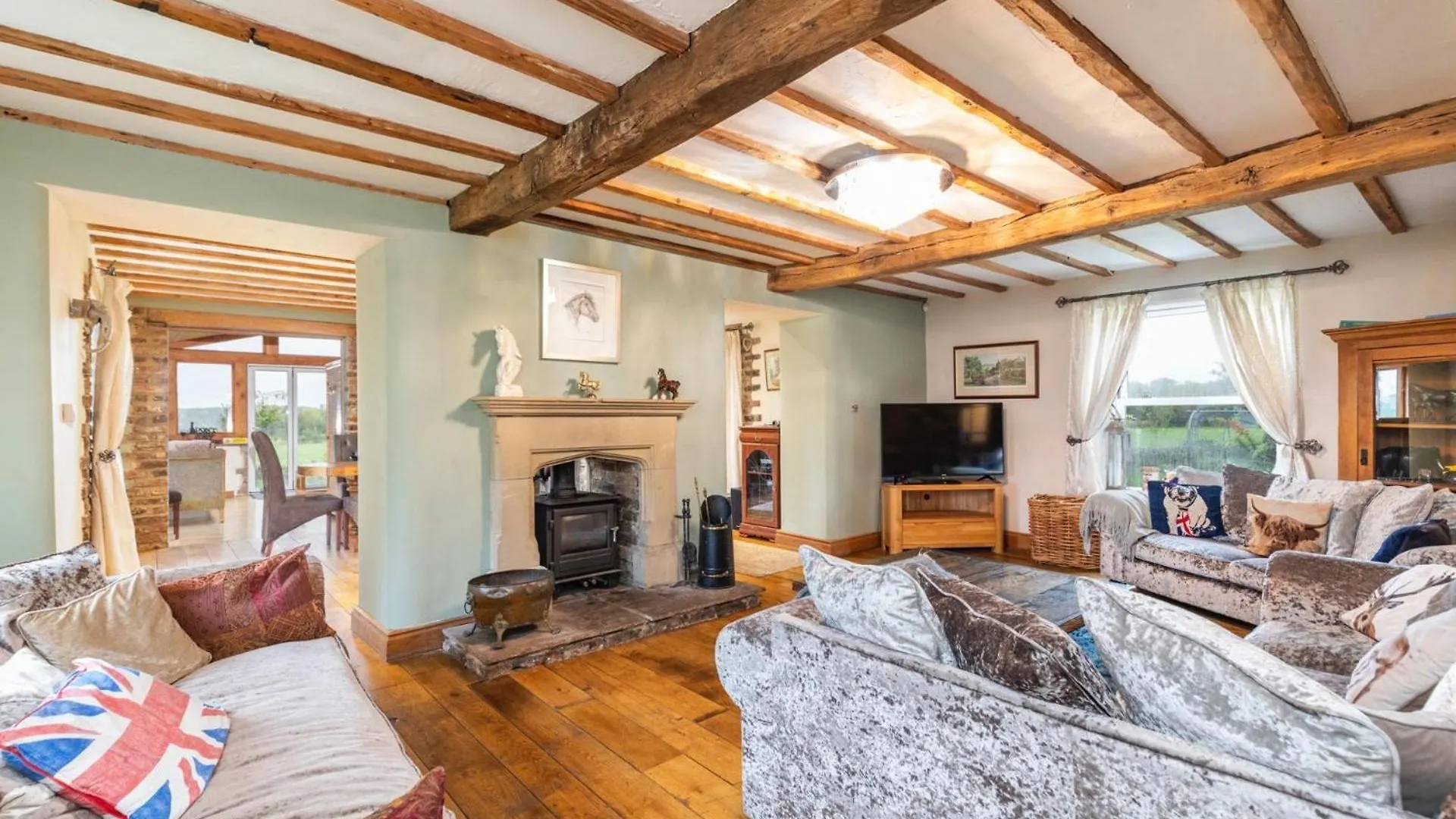 Ferienhaus Country Farmhouse - Swim Spa Hot Tub- Bbq Hut Otley  Großbritannien